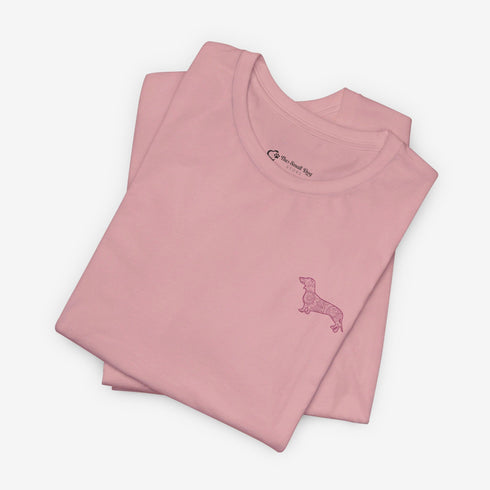 Dachshund T- Shirt - Dachshund Shirt for Women - Dachshund Mandala Tee